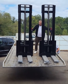 Тест-драйв складской техники на нашем складе в Новомосковске